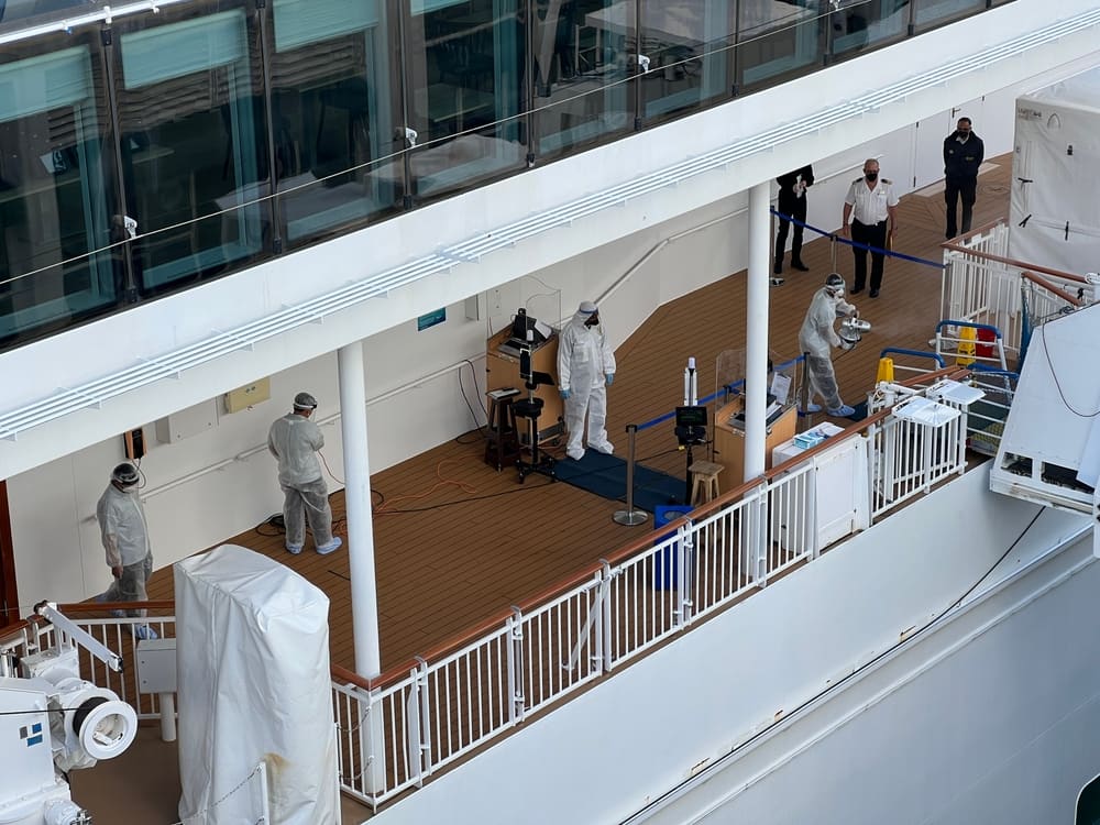 Coronavirus on a cruise ship