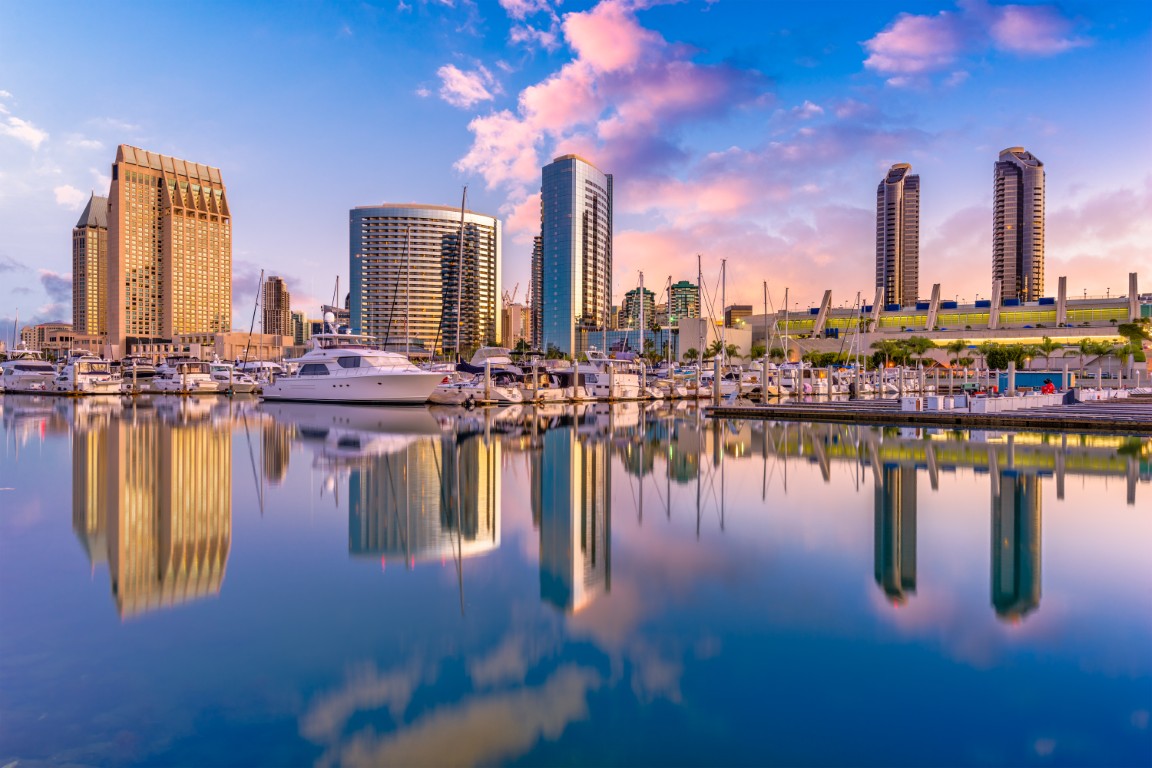 Boats in the San Diego, California, Port